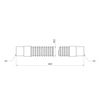 Шланг злив SD Plus для пральної машини 500 см SD096W500 (SD096W500)
