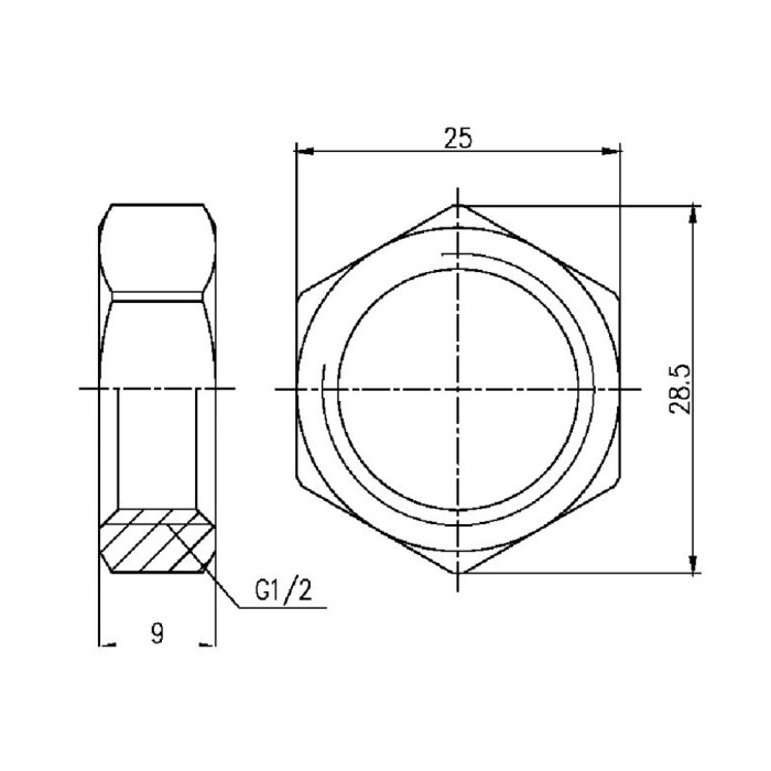 Контргайка SD Forte 1/2" SF35015 (SF35015)