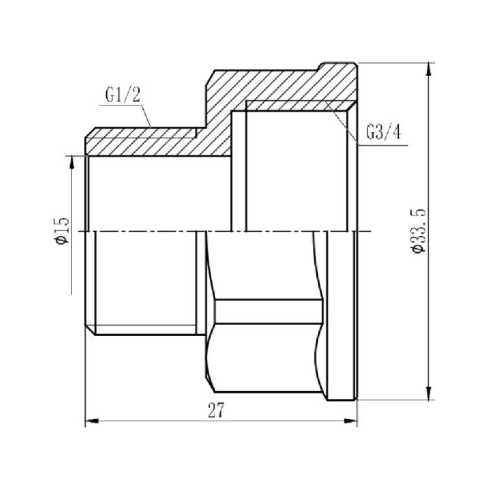Переход SD Forte 3/4"х1/2" ВЗ SF3602015 (SF3602015)