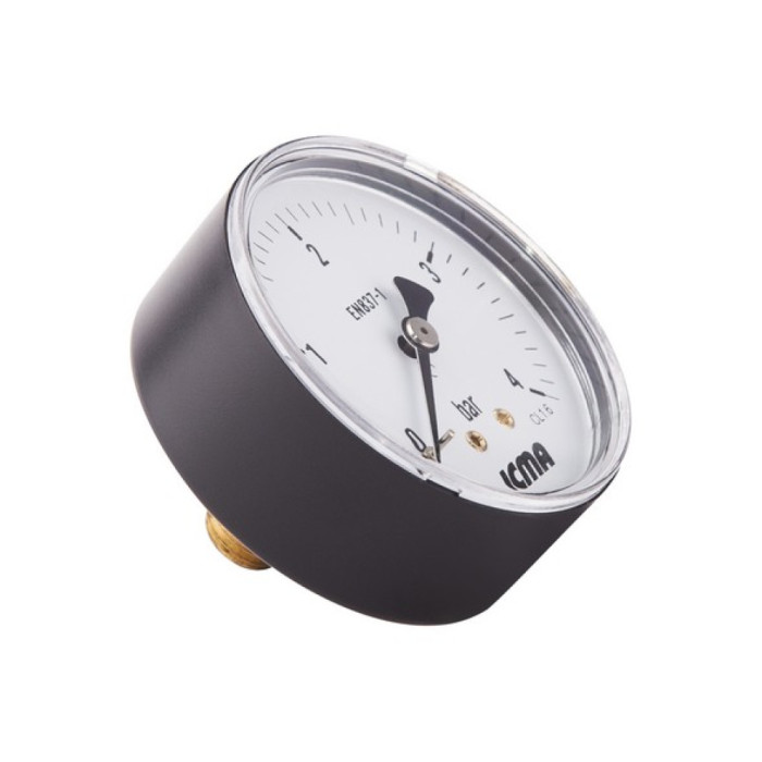 Манометр Icma 1/4" 0-4 бар, заднее подключение №243 (91243AB04)