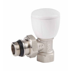 Кран радіаторний SD Forte Powerful 1/2" з антипротіканням кутовий SF232W15 (SF232W15)