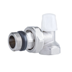 Кран радіаторний Icma 3/4" з антипротіканням кутовий без ручки №805+940 (82805AE06940)
