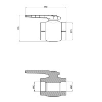 Кран кульовий PPR Thermo Alliance 40 (DSW117)