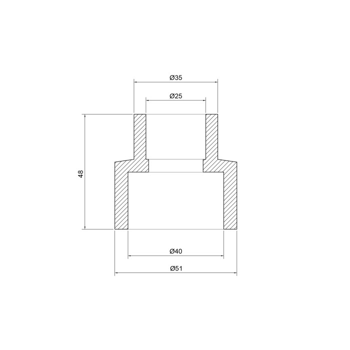 Муфта PPR Thermo Alliance 40х25 (DSB105)