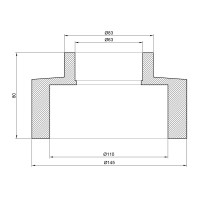 Муфта PPR Thermo Alliance 110х63 (DSB125)
