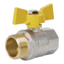 Кран кульовий SD Plus 1" ВЗ для газу (метелик) SD607NG25PN40 (SD607NG25PN40)