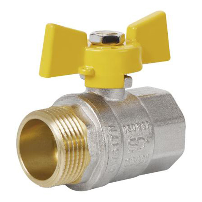 Кран кульовий SD Plus 1" ВЗ для газу (метелик) SD607NG25PN40 (SD607NG25PN40)