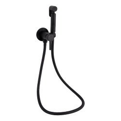 Набор для гігієнічного душу Qtap Inspai-Varius округлий QTINSVARBСRV00440001 Black Matt (QTINSVARBСRV00440001)