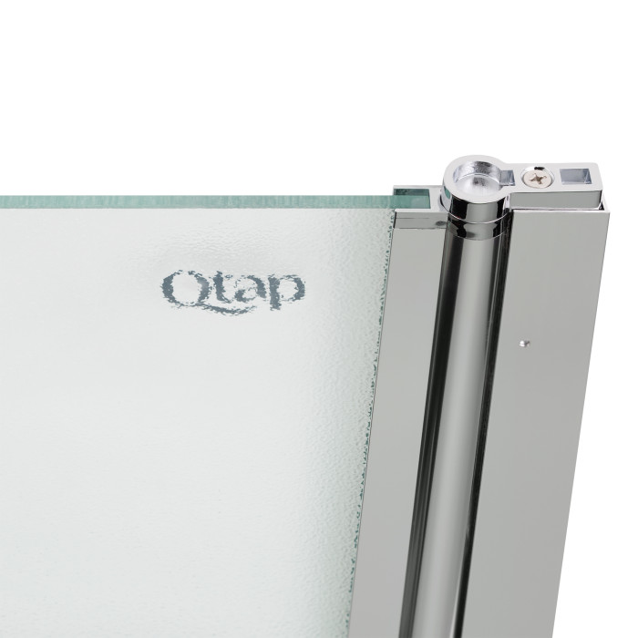 Штора на ванну Qtap Standard CRM407513APR скло Pear 6 мм, 75х140 см, права (STDCRM407513APR)