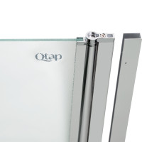 Штора на ванну Qtap Standard CRM407513APR скло Pear 6 мм, 75х140 см, права (STDCRM407513APR)