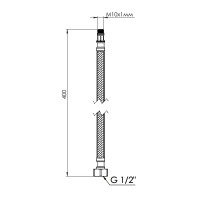 Гибкая подводка для воды SD Forte М10 40 см (пара) SF390W40 (SF390W40)
