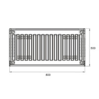 Радіатор сталевий Thermo Alliance 11 тип 500х800 бічне підключення (TA11500800K)