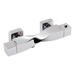 Змішувач для душу Qtap Zkrouceny термостатичний QTZKR40T105C Chrome (QTZKR40T105C)
