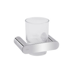 Склянка з тримачем Qtap Scorpio настінна QTSTK6102103C Chrome (Sklenka) (QTSTK6102103C)