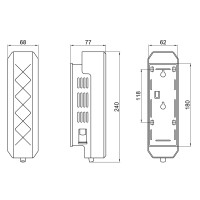 Диспенсер для мила Qtap Pohodli DM350WP1 White (Pobut) (DM350WP1)