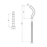 Крепление SD Plus на чугунный радиатор 10х230 мм SD113230 (SD113230)