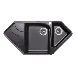 Кухонна мийка з додатковою чашею Lidz 1000x500/225 BLM-14 (LIDZBLM141000500225) (LIDZBLM141000500225)