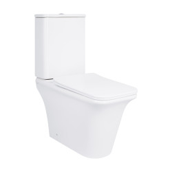 Унітаз-компакт Qtap Kalao безобідковий з сідінням Soft-close QT08221213AW (QT08221213AW)