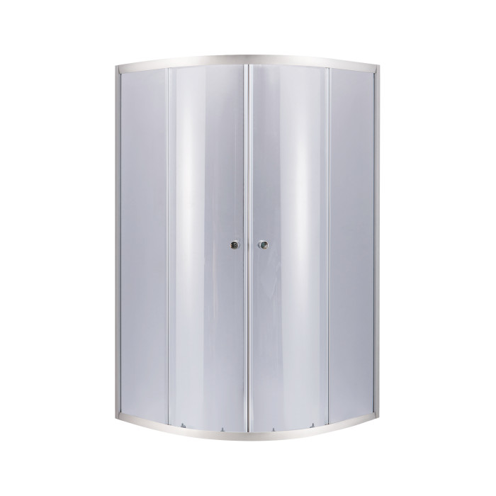 Душова кабіна Lidz Latwa SC90x90.SAT.MID.GR, скло тоноване 4 мм без піддона (LLSC9090SATMIDGR2)