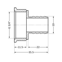 Штуцер SD Plus 10х3/4" ВР SD4262010 (SD4262010)