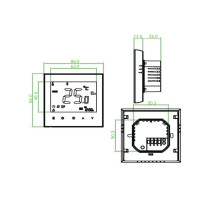 Thermo Alliance Провiдний тиждневий термостат(16A+NTC) з WiFi BHT-3000-GBLW ()