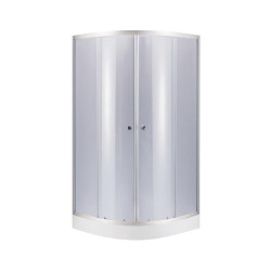 Душова кабіна Lidz Latwa SC80x80.SAT.LOW.GR, скло тон. 4 мм + Lidz Душовий піддон KAPIELKA ST80x80x15 (LLASC8080SLGSET)