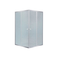 Lidz Wawel SC80x80.SAT.LOW.FR Душова кабіна квадратна, скло Frost 4 мм + Lidz Душовий піддон KAPIELKA ST80x80х14 (LWASC8080SLFSET)