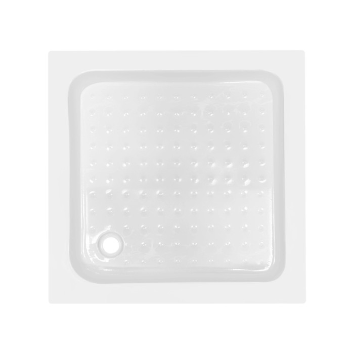 Lidz Wawel SC80x80.SAT.LOW.FR Душова кабіна квадратна, скло Frost 4 мм + Lidz Душовий піддон KAPIELKA ST80x80х14 (LWASC8080SLFSET)