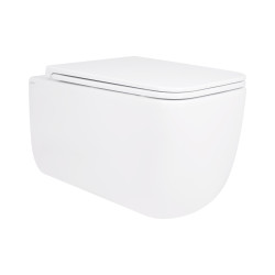 Унітаз підвісний Qtap Gemini безободковий з сидінням Soft-close QT2533076EUQW (QT2533076EUQW)