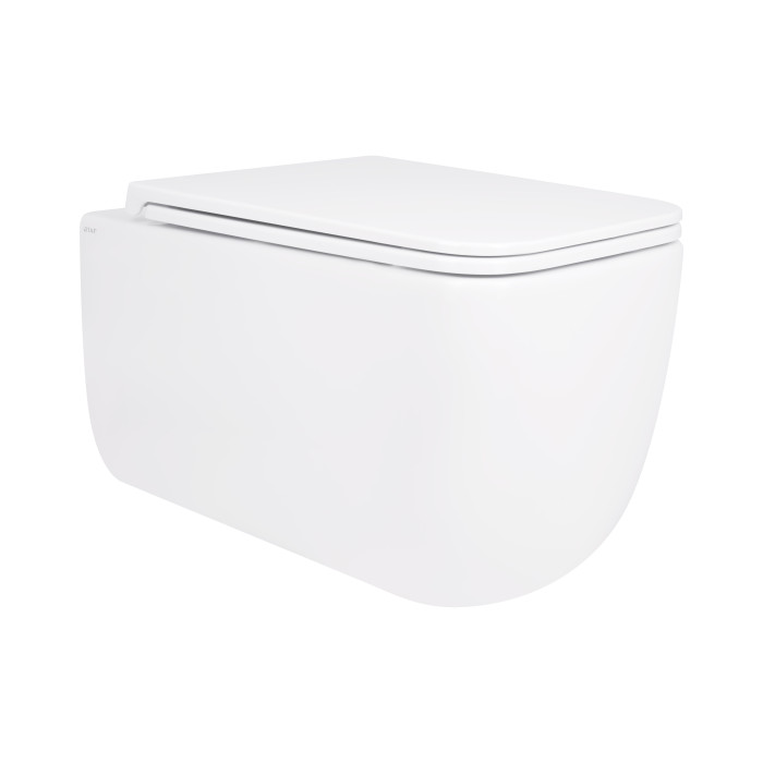 Унітаз підвісний Qtap Gemini безободковий з сидінням Soft-close QT2533076EUQW (QT2533076EUQW)