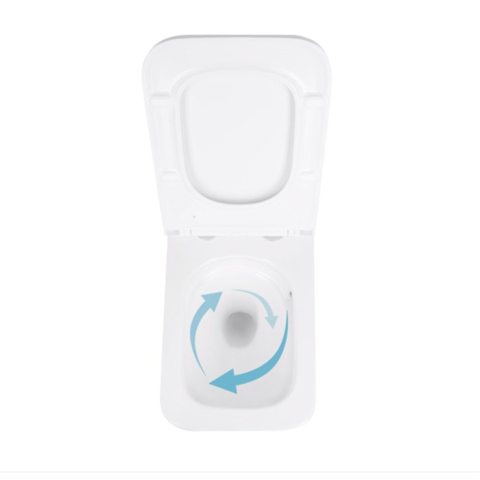 Унітаз підвісний Qtap Gemini безободковий з сидінням Soft-close QT2533076EUQW (QT2533076EUQW)