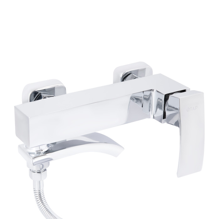 Змішувач для ванни Qtap Swan Cascada з поворотним виливом (з душовим гарнітуром) QTSWA260CRM45565 Chrome (QTSWA260CRM45565)