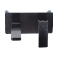 Змішувач для раковини Qtap Gemini прихованого монтажу QTGEM273GMB45695 Gunmetal Black PVD (QTGEM273GMB45695)