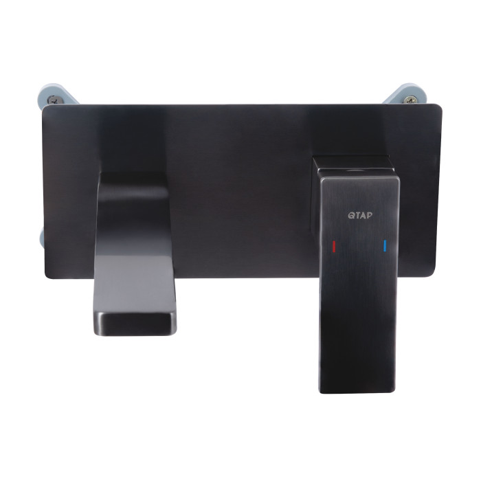 Змішувач для раковини Qtap Gemini прихованого монтажу QTGEM273GMB45695 Gunmetal Black PVD (QTGEM273GMB45695)