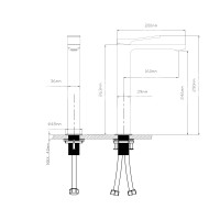 Змішувач для раковини Qtap Slavonice високий QTSLA269GMB45925 Gunmetal Black PVD (QTSLA269GMB45925)