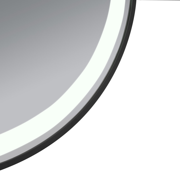 Дзеркало Qtap Gemini 800х700 з LED-підсвічуванням Touch, з антизапотіванням, з димером, рег. темп. кольору (3000-6500K) Reverse QT2578R8072B (QT2578R8072B)