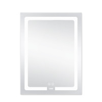 Дзеркало Lidz Kubis 600х800 з LED-підсвічуванням Touch, з антизапотіванням, з димером, рег. яскравості LD78LF9376080 (LD78LF9376080)