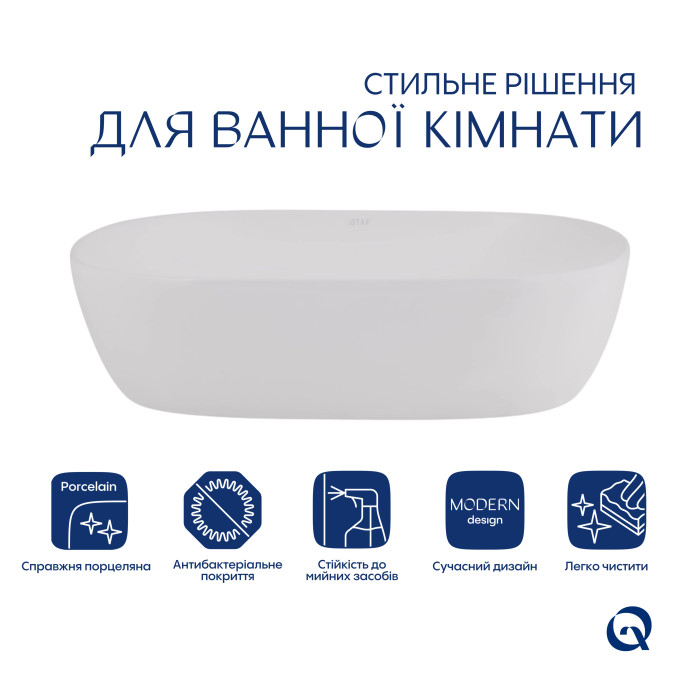 Комплект Qtap Aquarius: Раковина накладна прамокутна 470x380x120 мм White + Донний клапан PU02 (QT21112185WN47295)