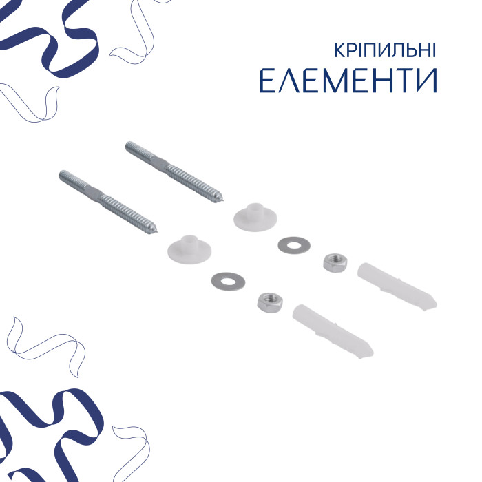 Комплект Qtap Leo N: Раковина підвісна угловая овальна 380x360x130 мм WHITE + Донний клапан PU02O (QT11115010WN47331)