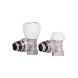 Комплект радіаторних кранів Thermo Alliance Standart 1/2" ВН кутовий TAS232W15 (TAS232W15)