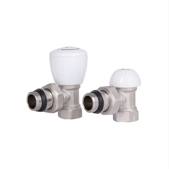 Комплект радіаторних кранів Thermo Alliance Standart 1/2" ВН кутовий TAS232W15 (TAS232W15)