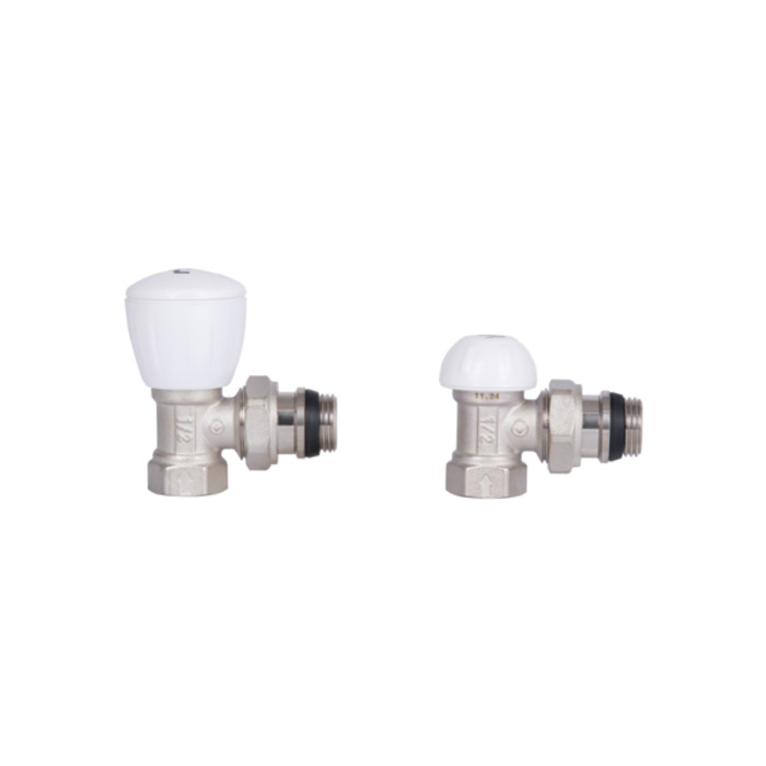 Комплект радіаторних кранів Thermo Alliance Standart 1/2" ВН кутовий TAS232W15 (TAS232W15)