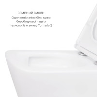 Акційний набір: Унітаз підвісний Jay Ultra Quiet QT07335177W 485х360х320 + Tern Ultra Quiet QT17332303ASW 490x365x325 (QT07335177W47924)