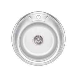 Кухонна мийка Brinex 490-A 0,6 мм Satin (BRIN490SAT06) (BRIN490SAT06)