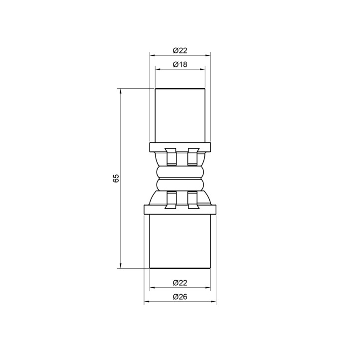Муфта прес Icma 20х16 №400 (81400BQGH06)