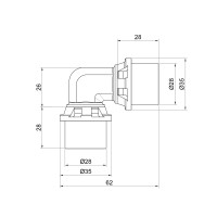 Уголок пресс Icma 26 №403 (81403GP06)