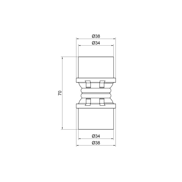Муфта прес Icma 32 №400 (81400GQ06)