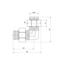 Кут обтискний SD Plus 16 SD155W1616 (SD155W1616)