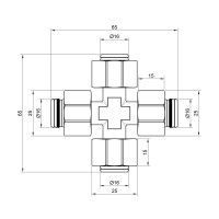 Хрестовина обтискна SD Plus 16 SD150W16161616 (SD150W16161616)