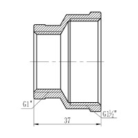 Муфта редукційна SD Forte 1" 1/2х1" ВВ SF3574025 (SF3574025)